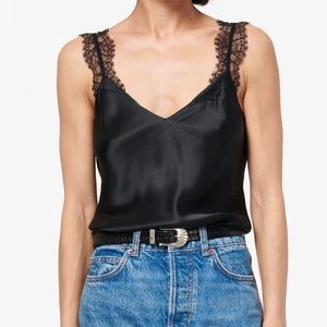 CAMI NYC black lace tank cami